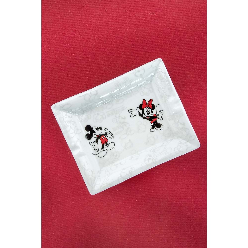 Mickey&Minnie porselen kül tablası