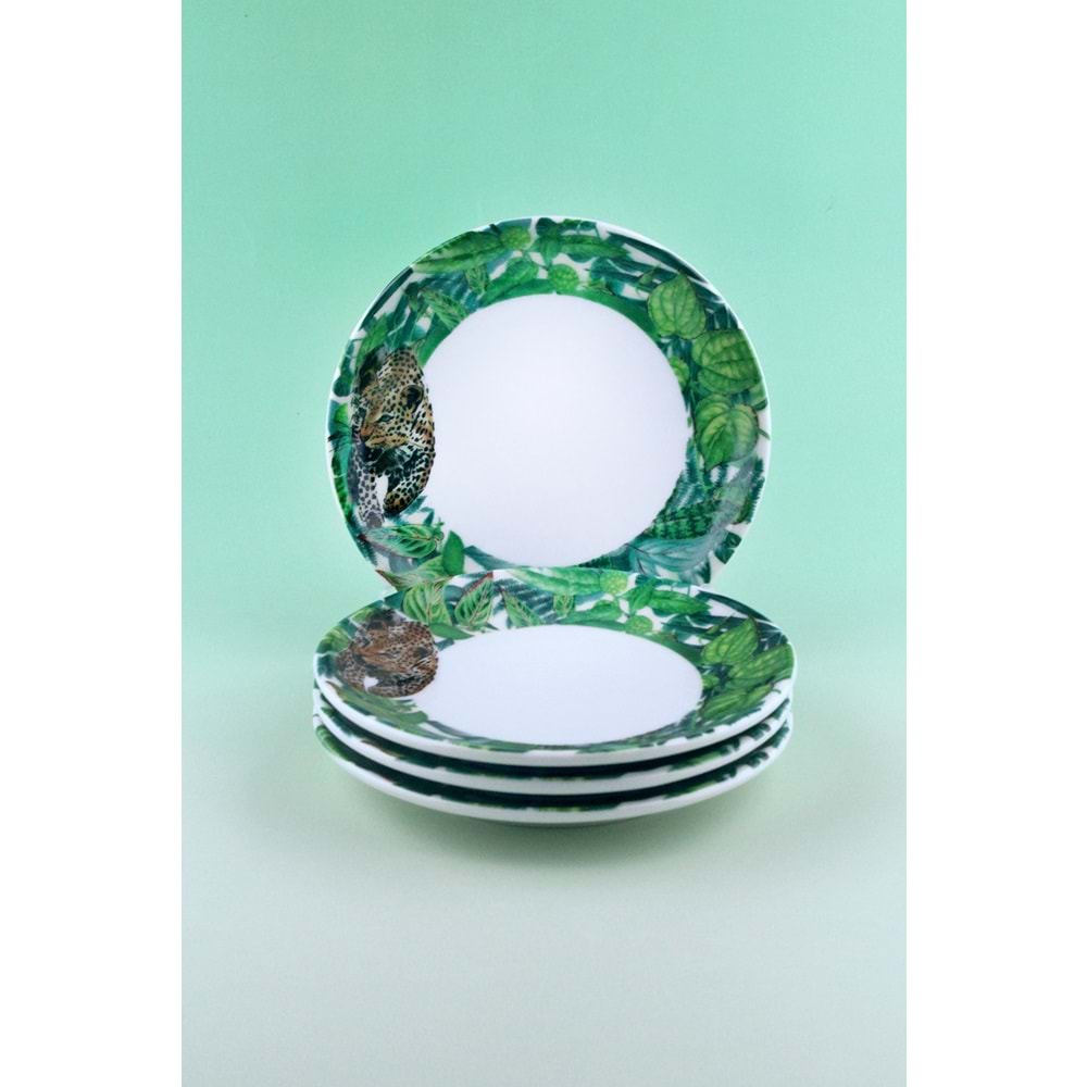 Green botanik 4 parça pasta/kurabiye tabağı
