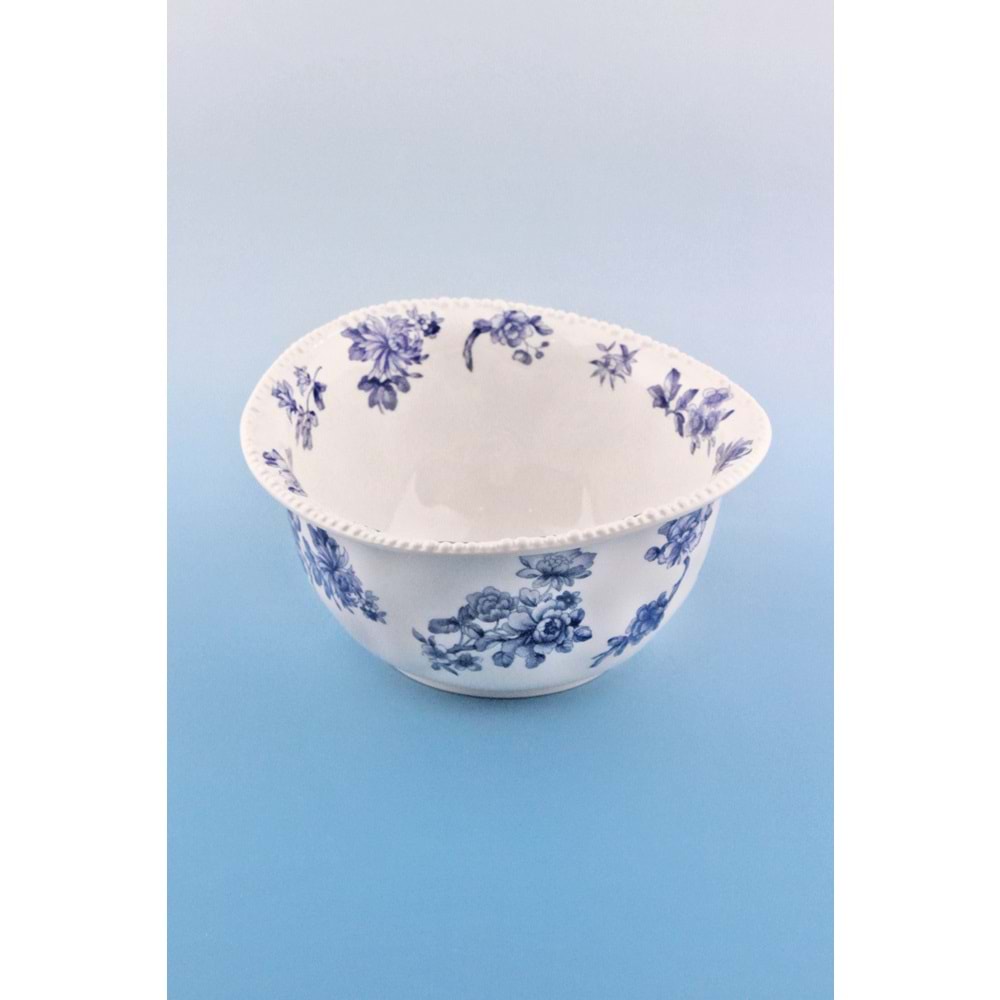 İnci serisi blue blanc porselen salata kasesi