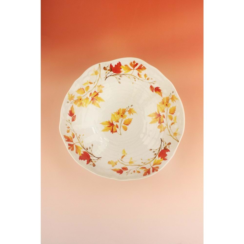 Fall büyük boy porselen salata kasesi