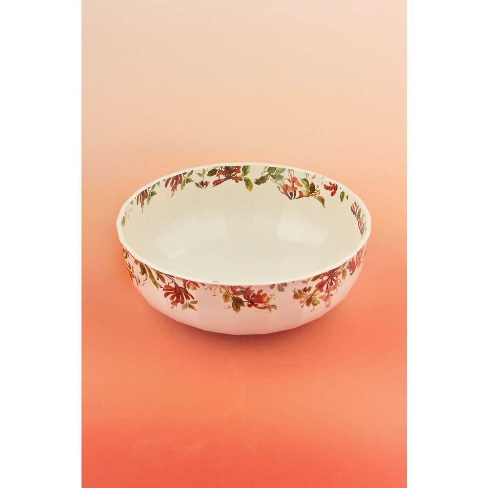 Hanımeliler porselen salata kasesi