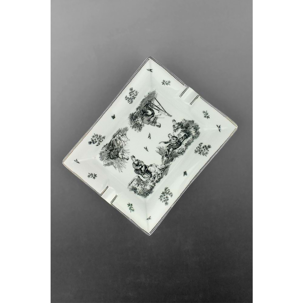 Siyah royal porselen kül tablası