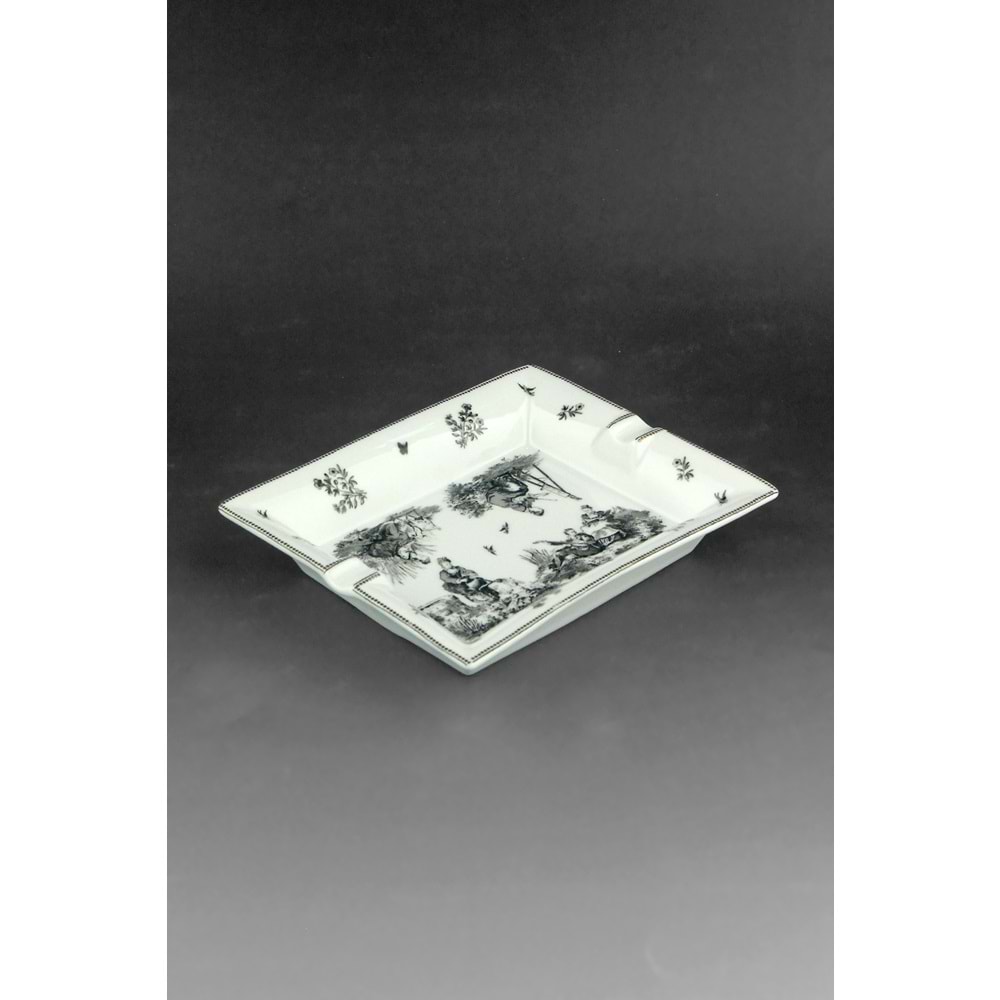 Siyah royal porselen kül tablası