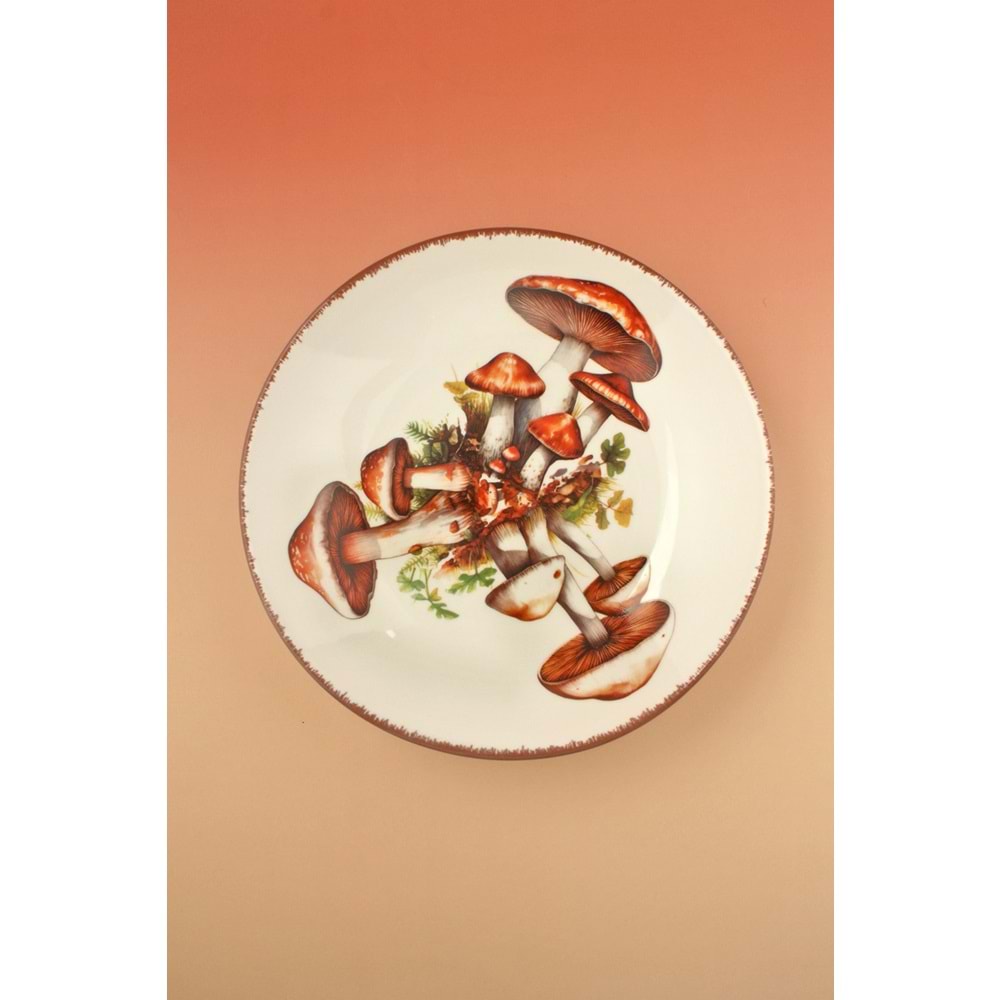 Mushroom büyük boy porselen salata kasesi