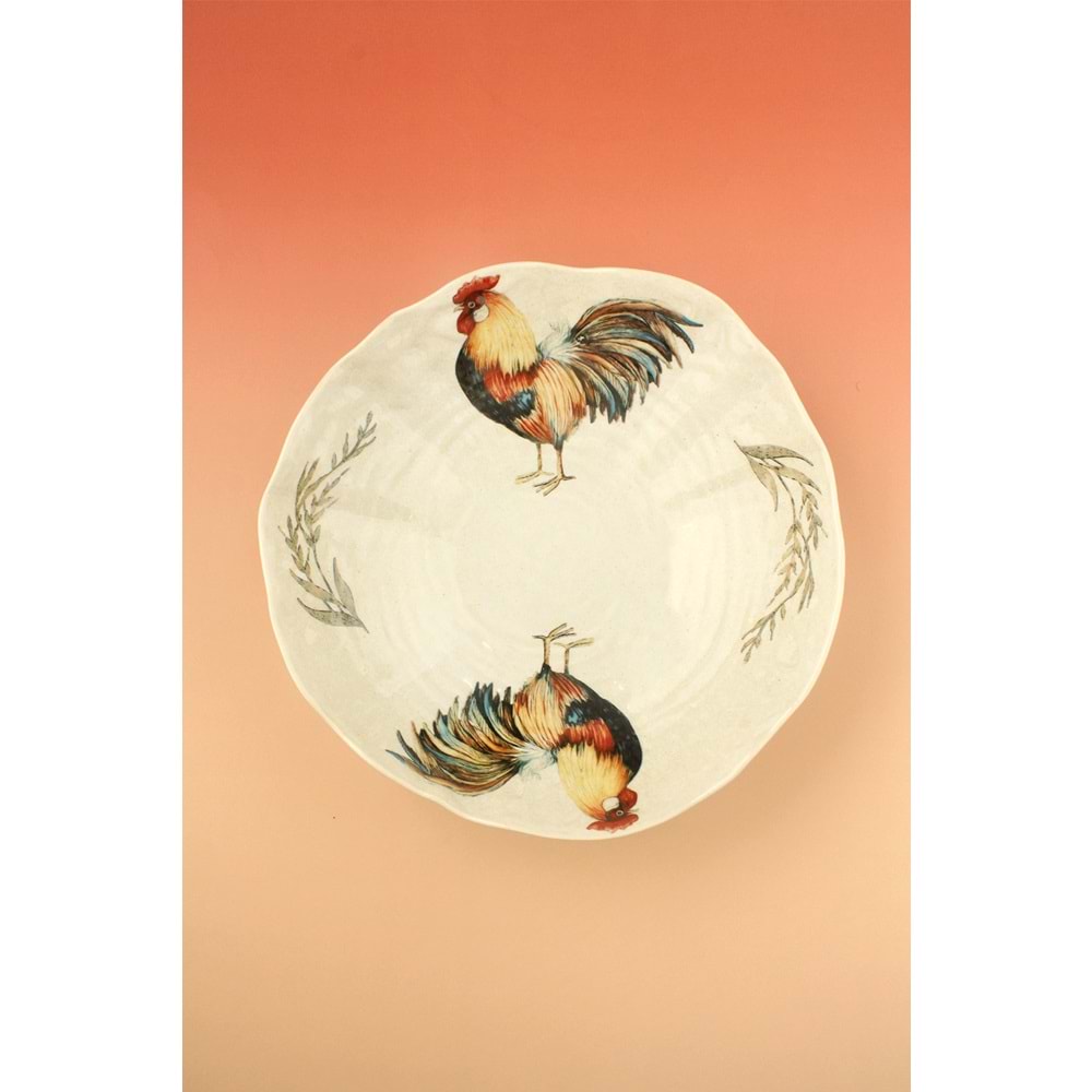 Horoz büyük boy porselen salata kasesi