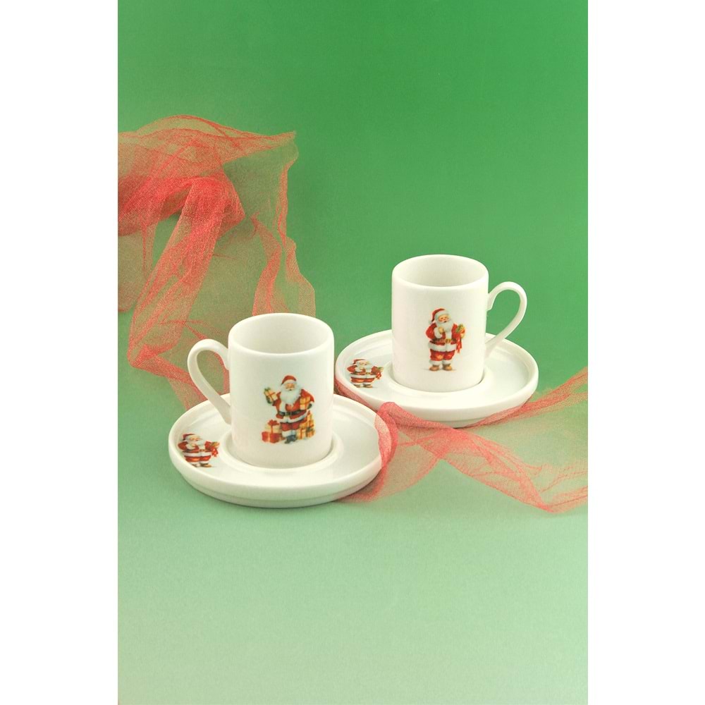 Santa joy iki kişilik porselen kahve fincan takımı