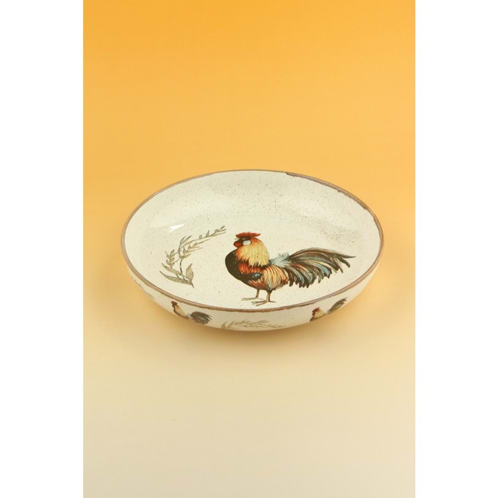 Yeni retro horoz porselen salata kasesi