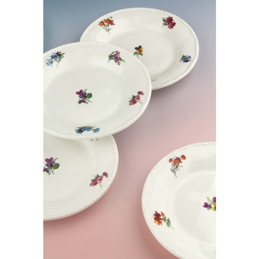 İnci serisi bloom 6 parça pasta/kurabiye tabağı