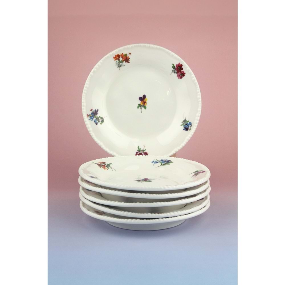 İnci serisi bloom 6 parça pasta/kurabiye tabağı