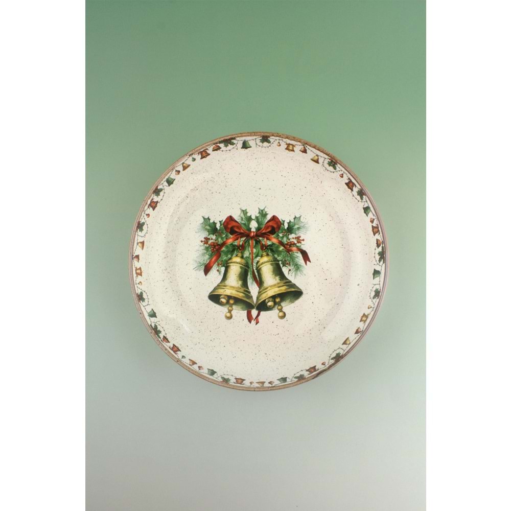 Christmas bell porselen salata kasesi