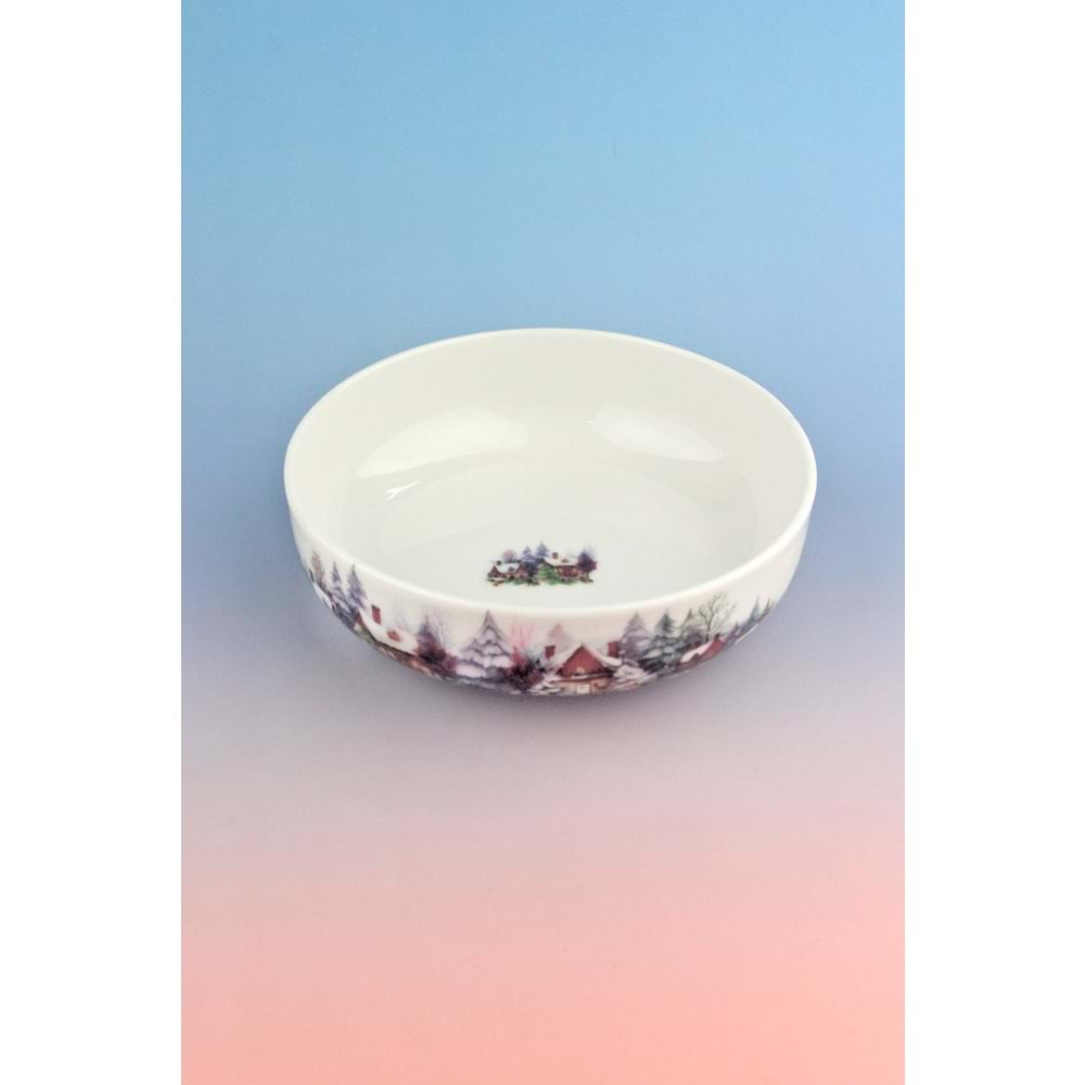 Magical winter porselen salata kasesi