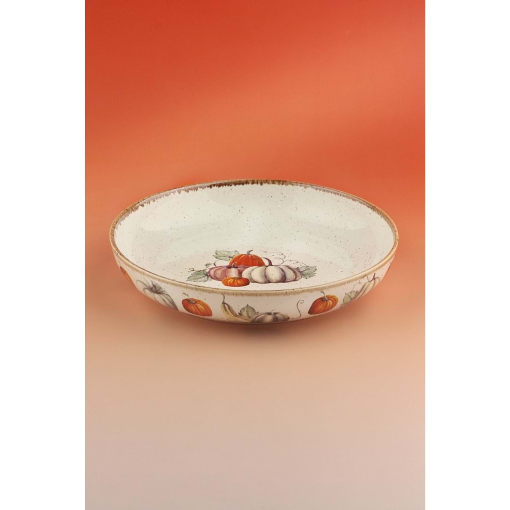 Yeni yeşil kabak porselen salata kasesi