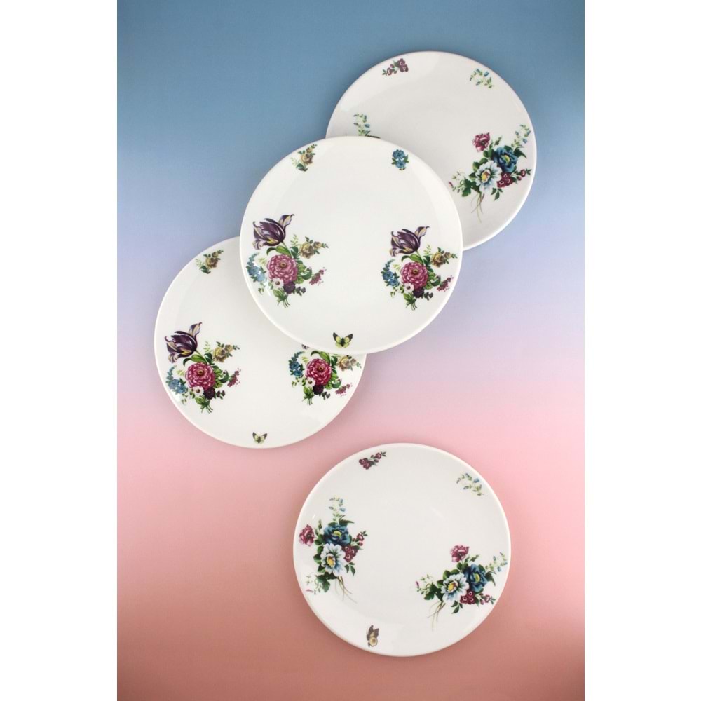 Belisya 4 parça porselen servis tabağı