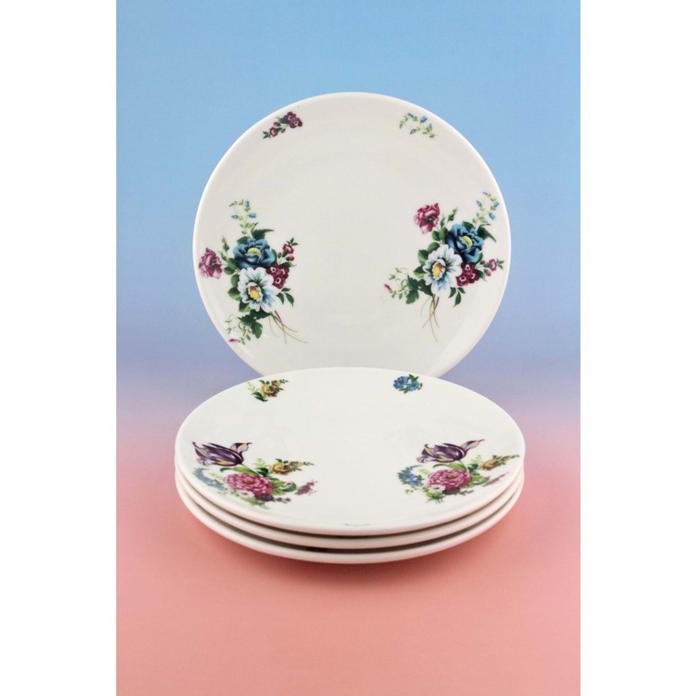 Belisya 4 parça porselen servis tabağı