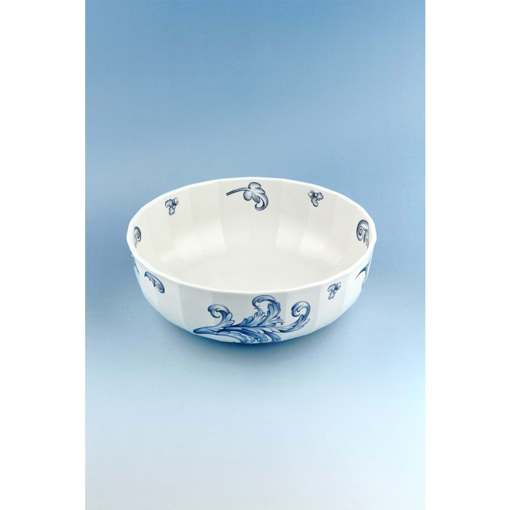 Mavi porselen salata kasesi