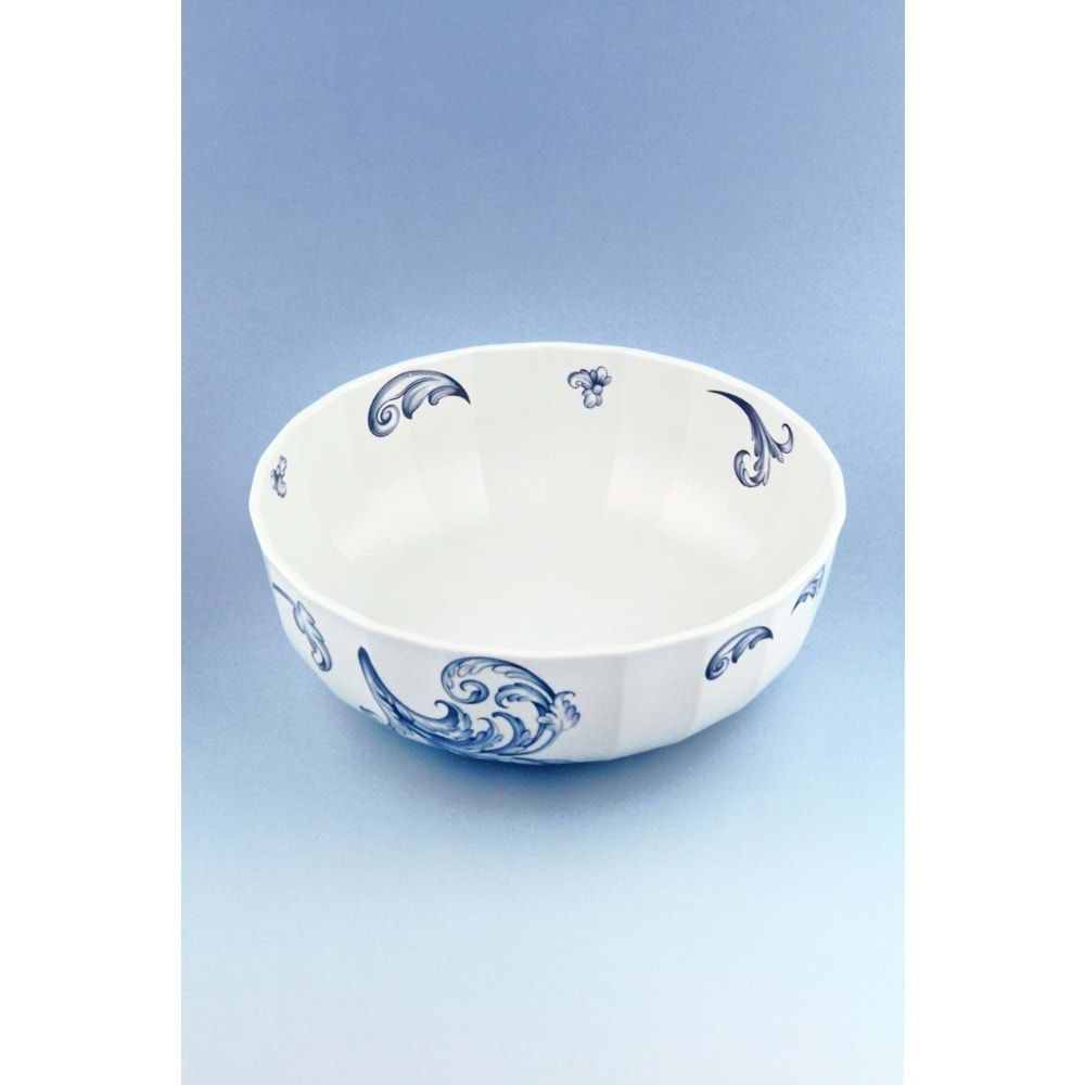 Mavi porselen salata kasesi