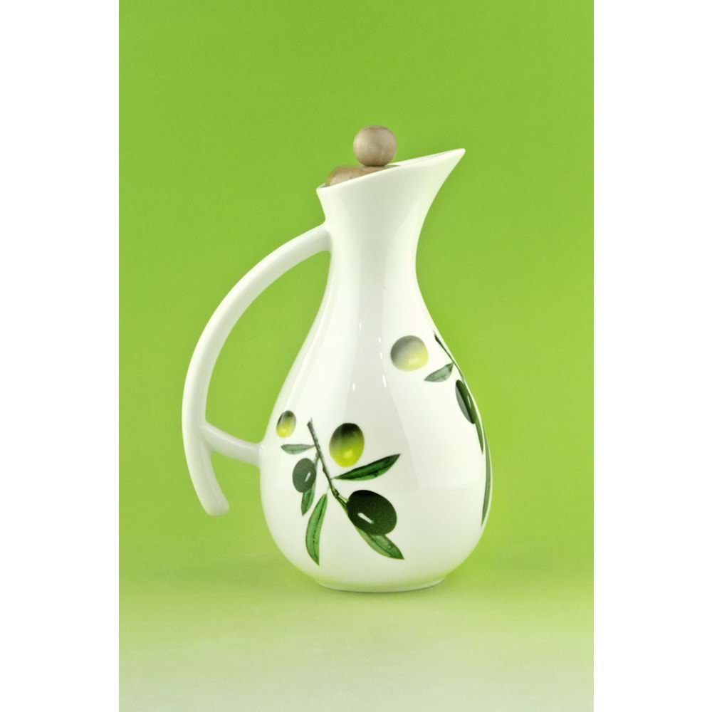 Zeytin vakumlu ahşap kapaklı yağlık