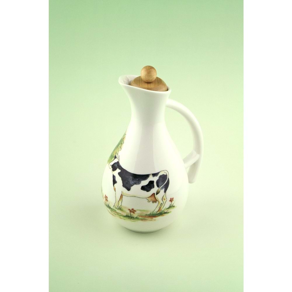 Farm vakumlu ahşap kapaklı yağlık