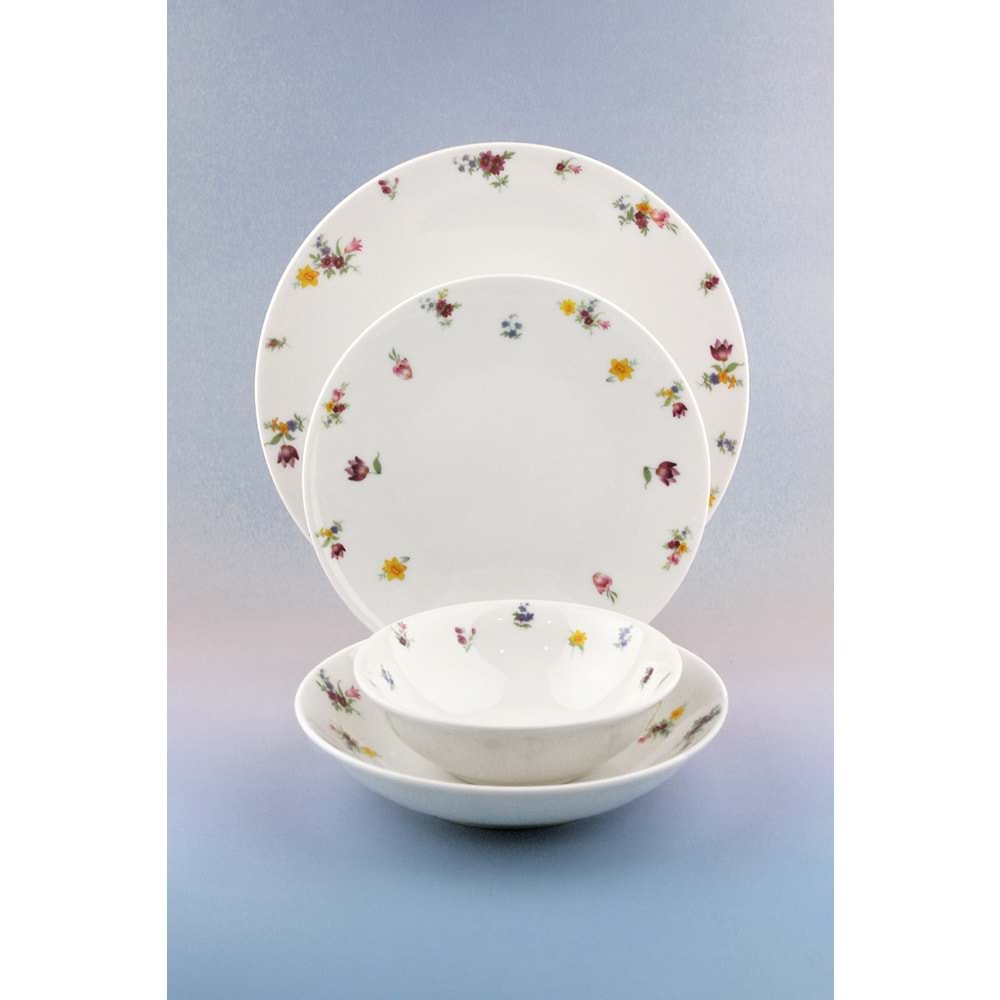 Felicia 2 kişilik 8 parça porselen yemek takımı