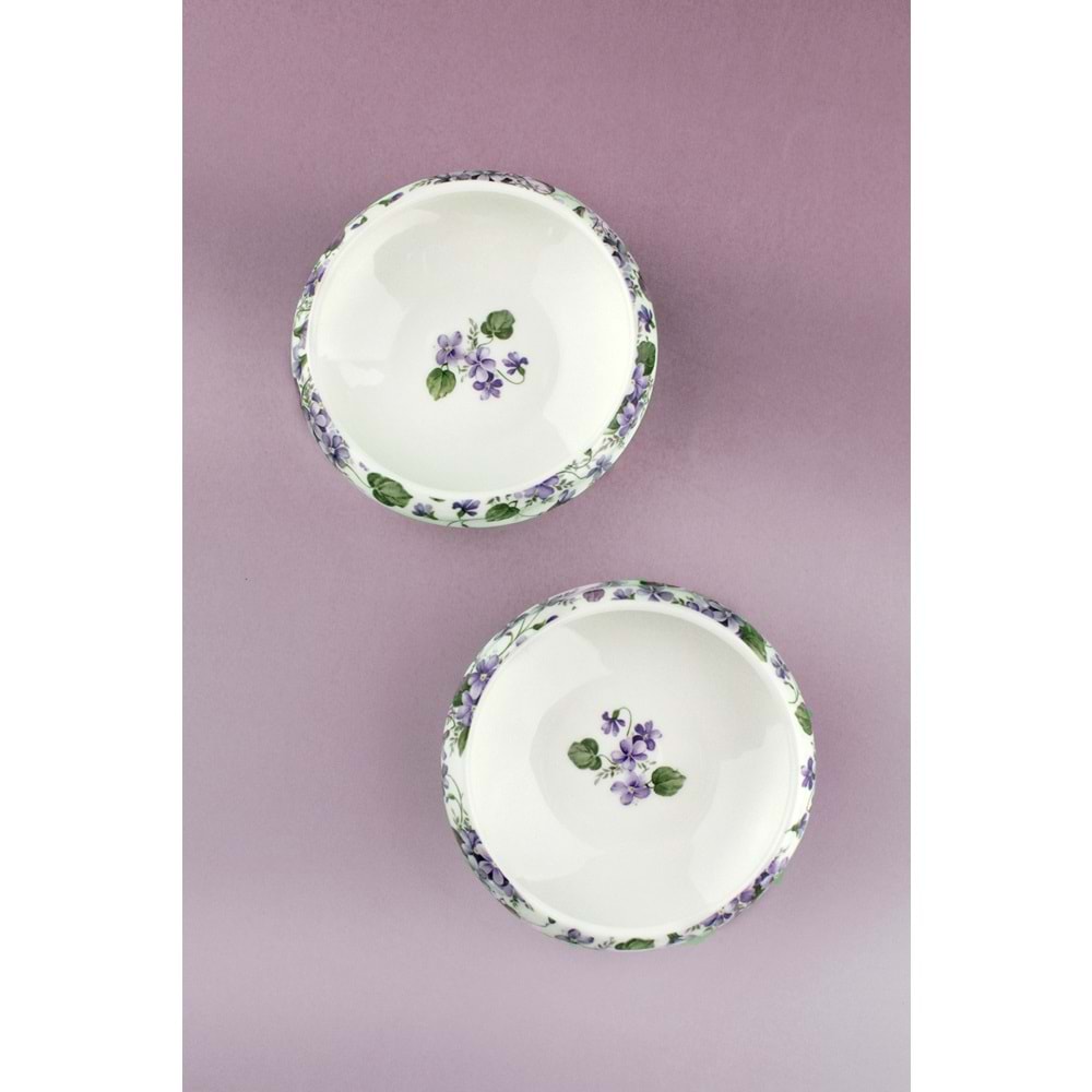 Viola porselen ikili kase