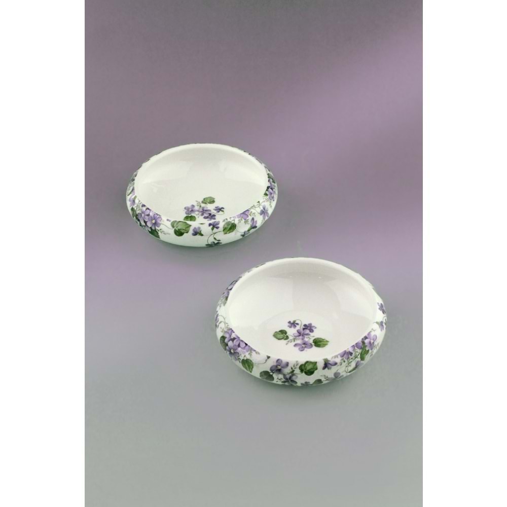 Viola porselen ikili kase