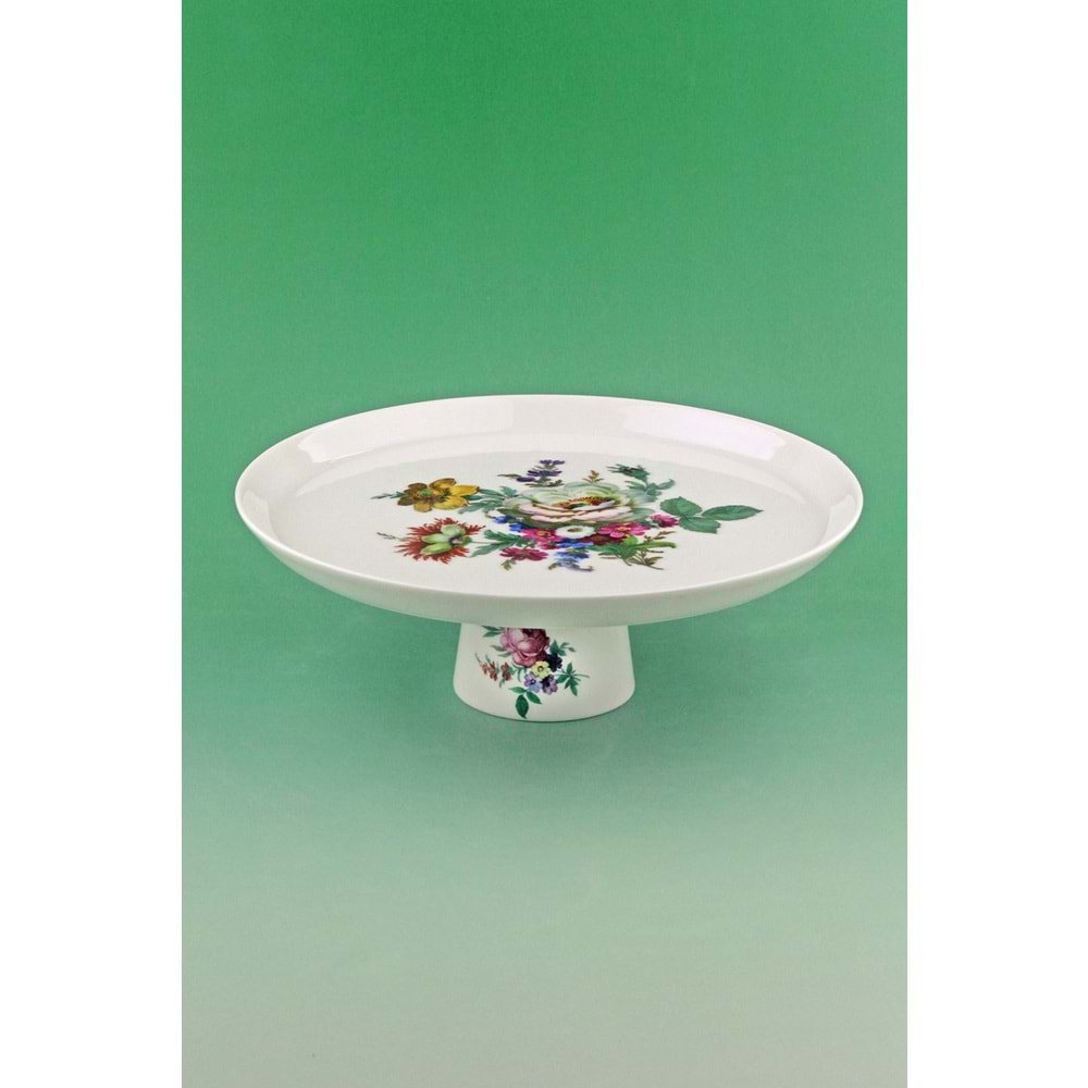 Emerald porselen ayaklı tabak