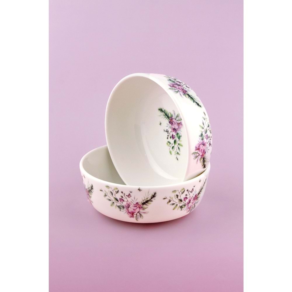 Orkide 2 adet porselen kase