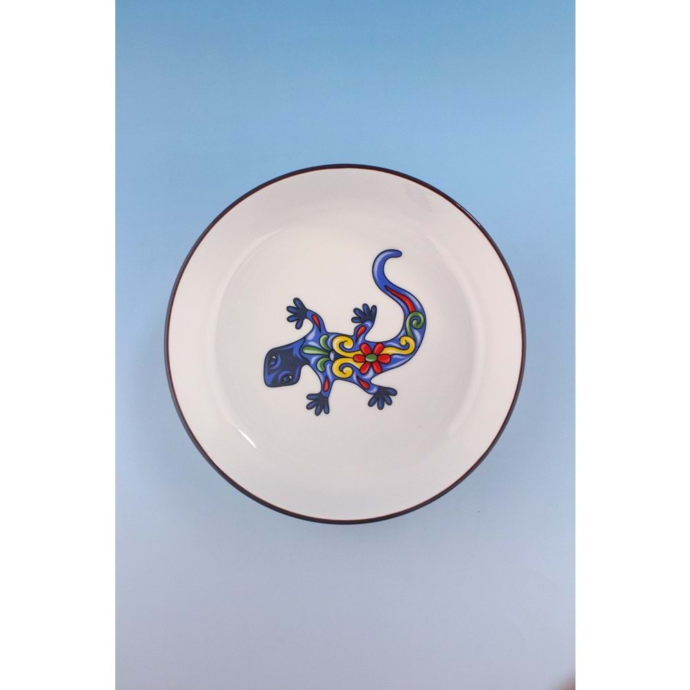 Kertiş blue porselen salata kasesi