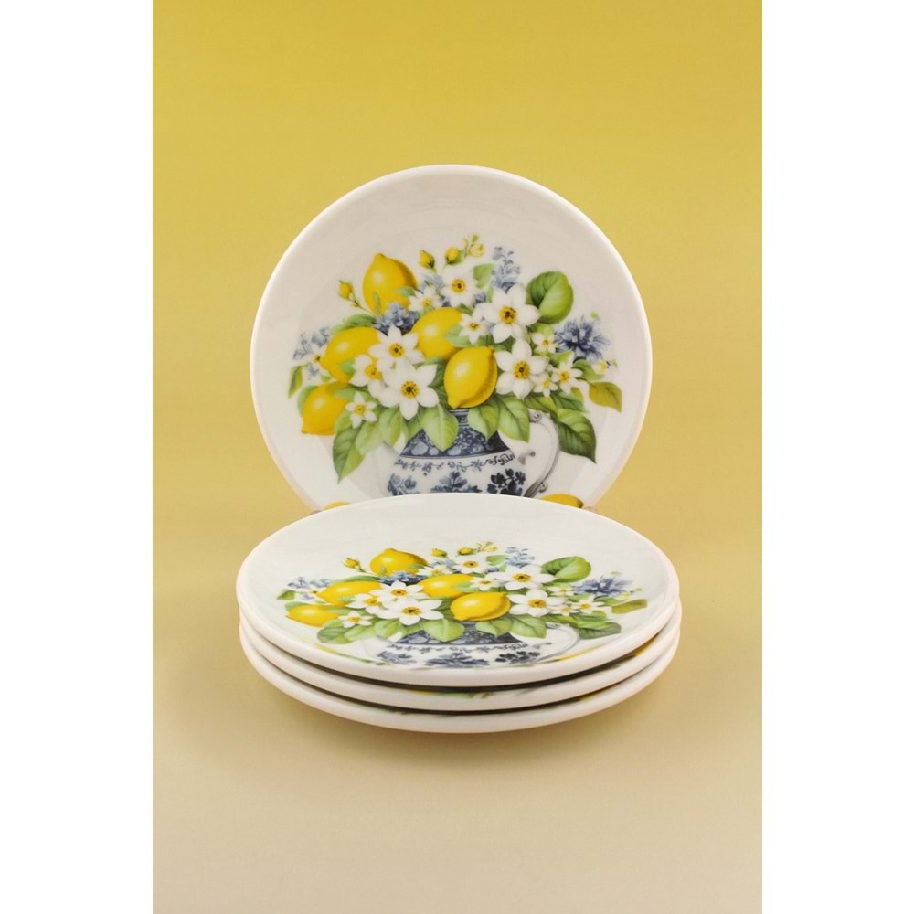 Summer lemon 4 parça kurabiye tabağı