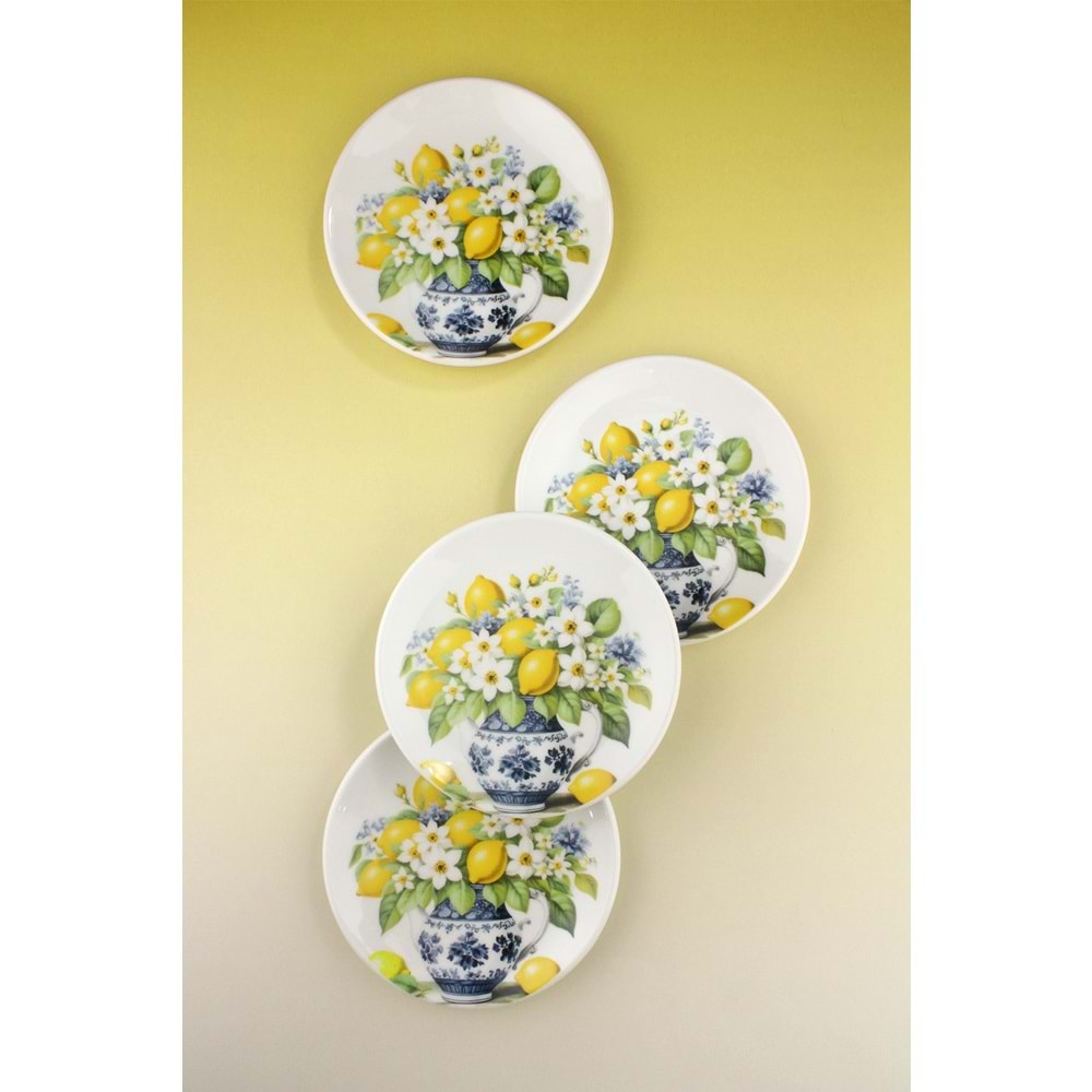 Summer lemon 4 parça kurabiye tabağı