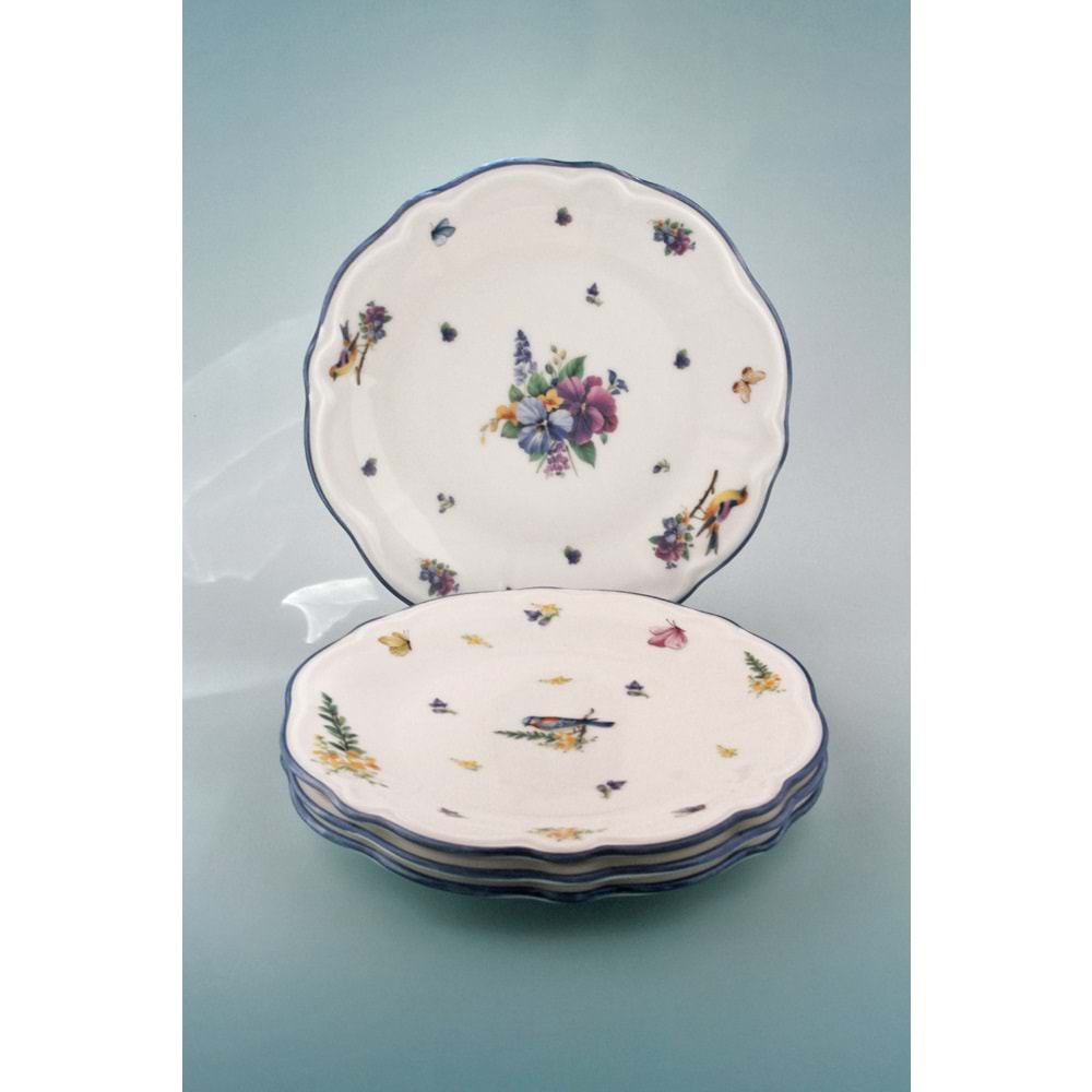 Sweet dreams 4 parça porselen pasta tabağı