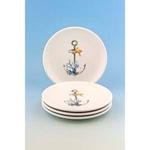 Blue marine 4 parça kurabiye tabağı