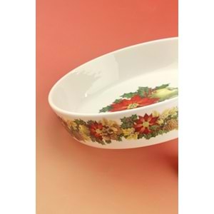 Meyve çiçekleri porselen salata kasesi