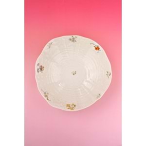 Dantel çiçek büyük boy porselen salata kasesi