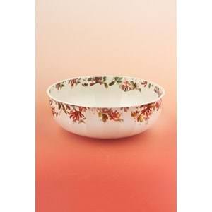 Hanımeliler porselen salata kasesi