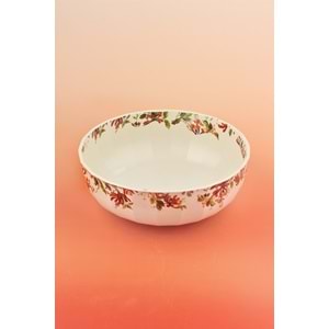 Hanımeliler porselen salata kasesi