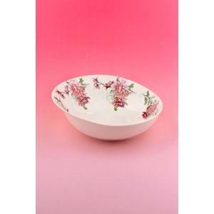 Krizantem büyük boy porselen salata kasesi