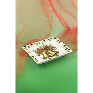 X'mas bell porselen kül tablası