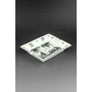 Siyah royal porselen kül tablası