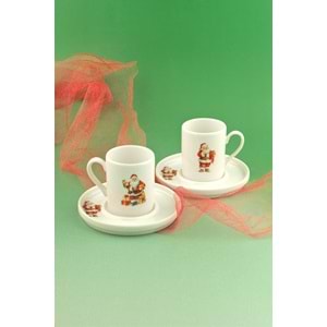 Santa joy iki kişilik porselen kahve fincan takımı