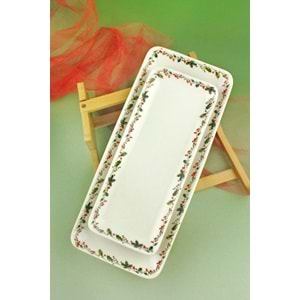 Christmas porselen iki katlı sunumluk