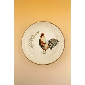 Yeni retro horoz porselen salata kasesi