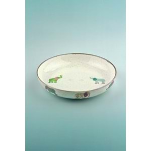 Renkli fil porselen salata kasesi