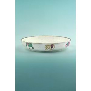 Renkli fil porselen salata kasesi