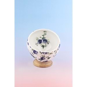 Blue ivy bambu ayaklı porselen kase