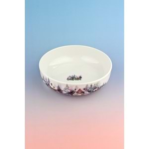 Magical winter porselen salata kasesi