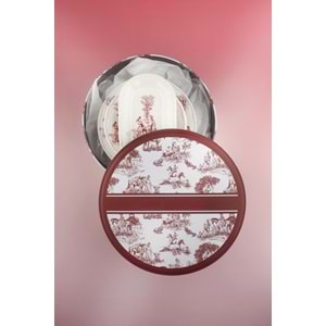 İnci serisi pembe İngiliz 8 parça porselen pasta takımı