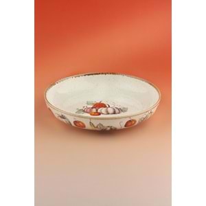 Yeni yeşil kabak porselen salata kasesi