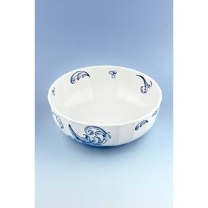 Mavi porselen salata kasesi