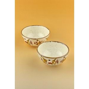 Tavşan retro iki adet porselen kase